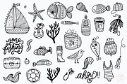 Coastal Hand Drawn Clip Art, a Graphic by PetiteMarket (Thumbnail 3 of 3)