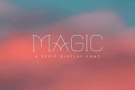 Magic All Caps Serif Monogram Font