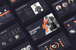 Business Plan Presentation Template, a Presentation Template by PrintIdea