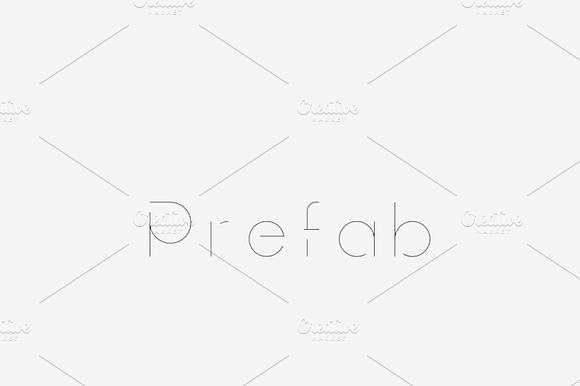 Prefab - Laser, Craft Cutter Font preview 6
