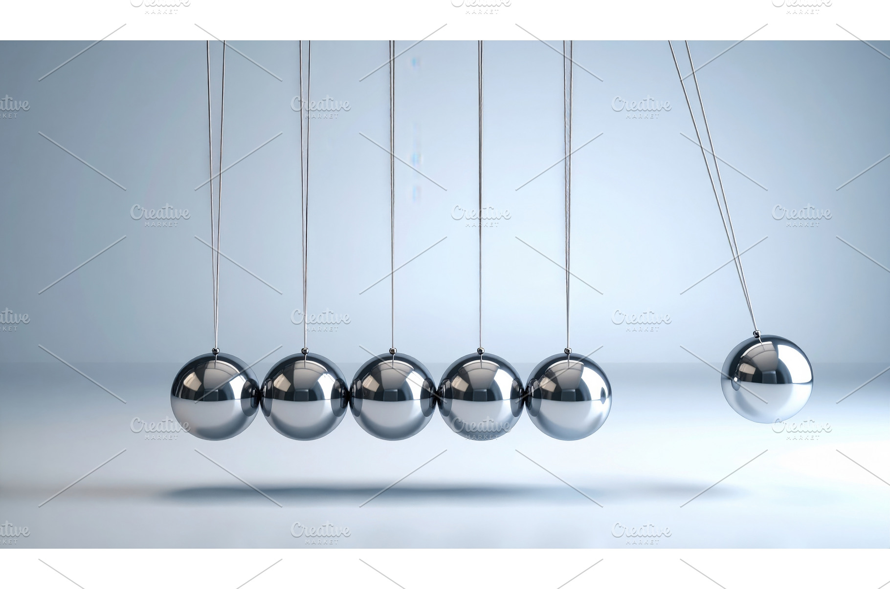 Newton's cradle demonstrates physics, a Technology Photo by Igor Tichonow