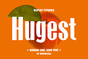 Hugest Sans Serif Font, a Sans Serif Font by Graphicxell (Thumbnail 1 of 6)