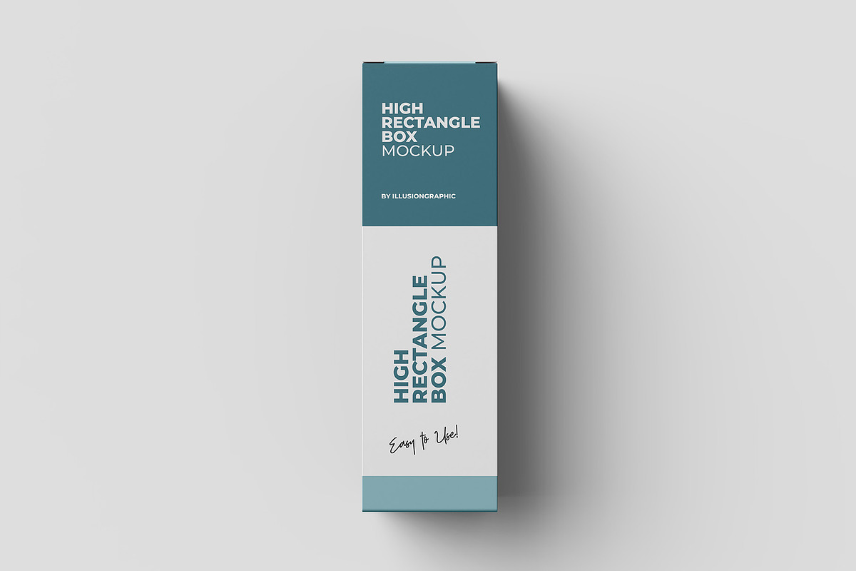 High Rectangle Box Mockup - 6 views, a Packaging Mockup by Illusiongraphic (Photo 6 of 19)