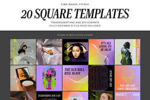 Linear Abstract Social Templates