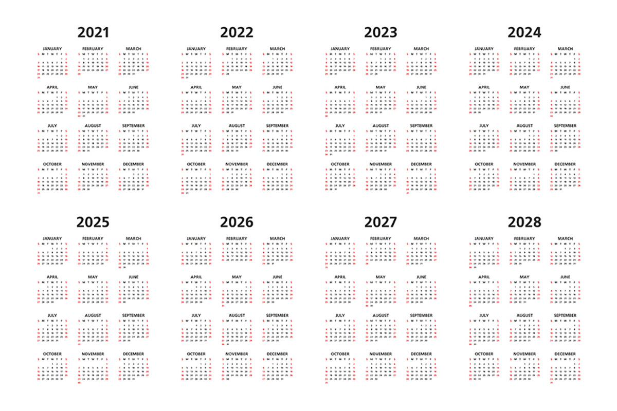 Calendar 2021, 2022 and 2028, an Icon by Volyk (Photo 1 of 5)