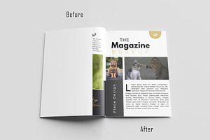 5 Realistic Magazine Mockup