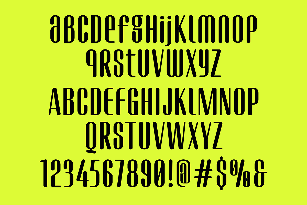 Olinkage – Modern Condensed Display, a Sans Serif Font by Haps Space (Photo 5 of 16)