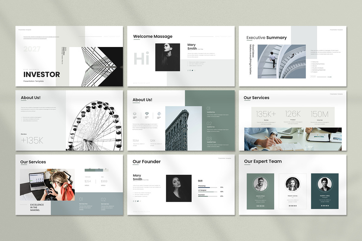Investor Presentation Template preview 5