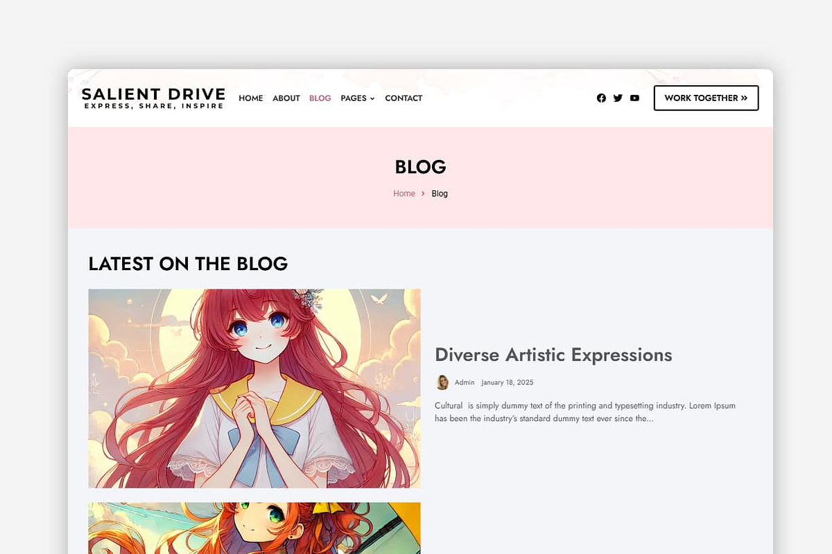 Salient Drive WordPress Theme preview 4