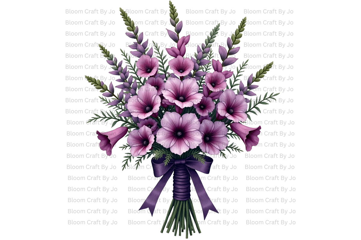 Foxgloves Stems and Flowers, a Decorative Illustration by Bloom Craft Creations (Photo 7 of 11)