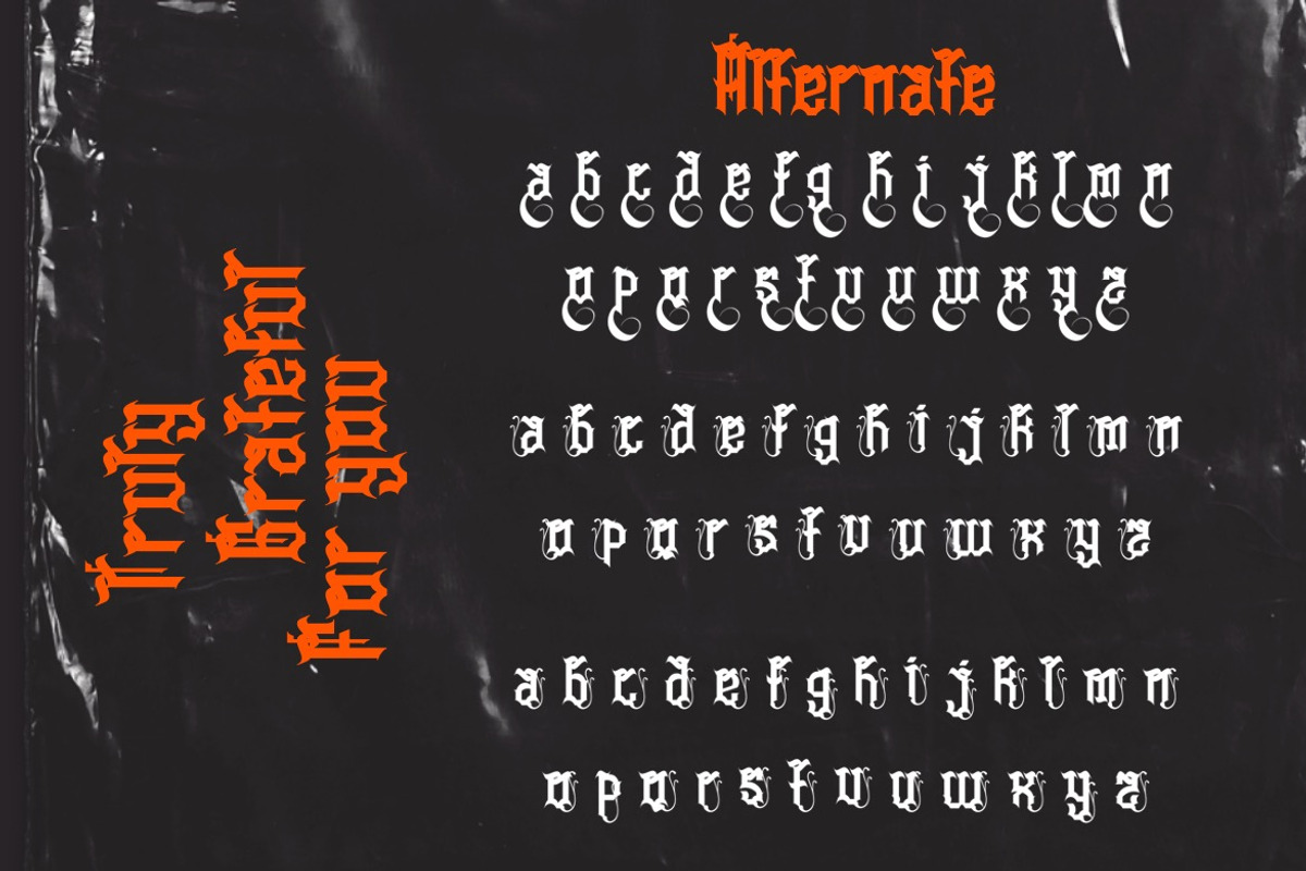 Cestizlav - Decorative Blackletter, a Blackletter Font by Dhabee (Photo 10 of 18)