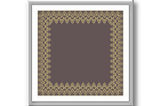 Floral Modern Vector Frame, a Texture Graphic by FineArtStudio (Thumbnail 2 of 3)