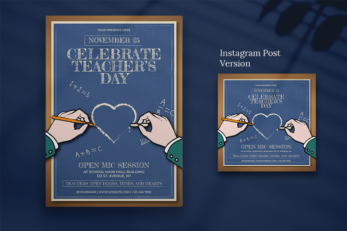 Metila - World Teacher's Day Flyer, a Flyer Template by Attype (Photo 3 of 5)