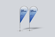 Teardrop Flag Banner Mockup, an Advertising Mockup by Gatamotion (Thumbnail 5 of 5)