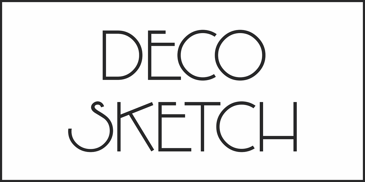 Deco Sketch JNL, a Sans Serif Font by Jeff Levine Fonts (Photo 2 of 5)