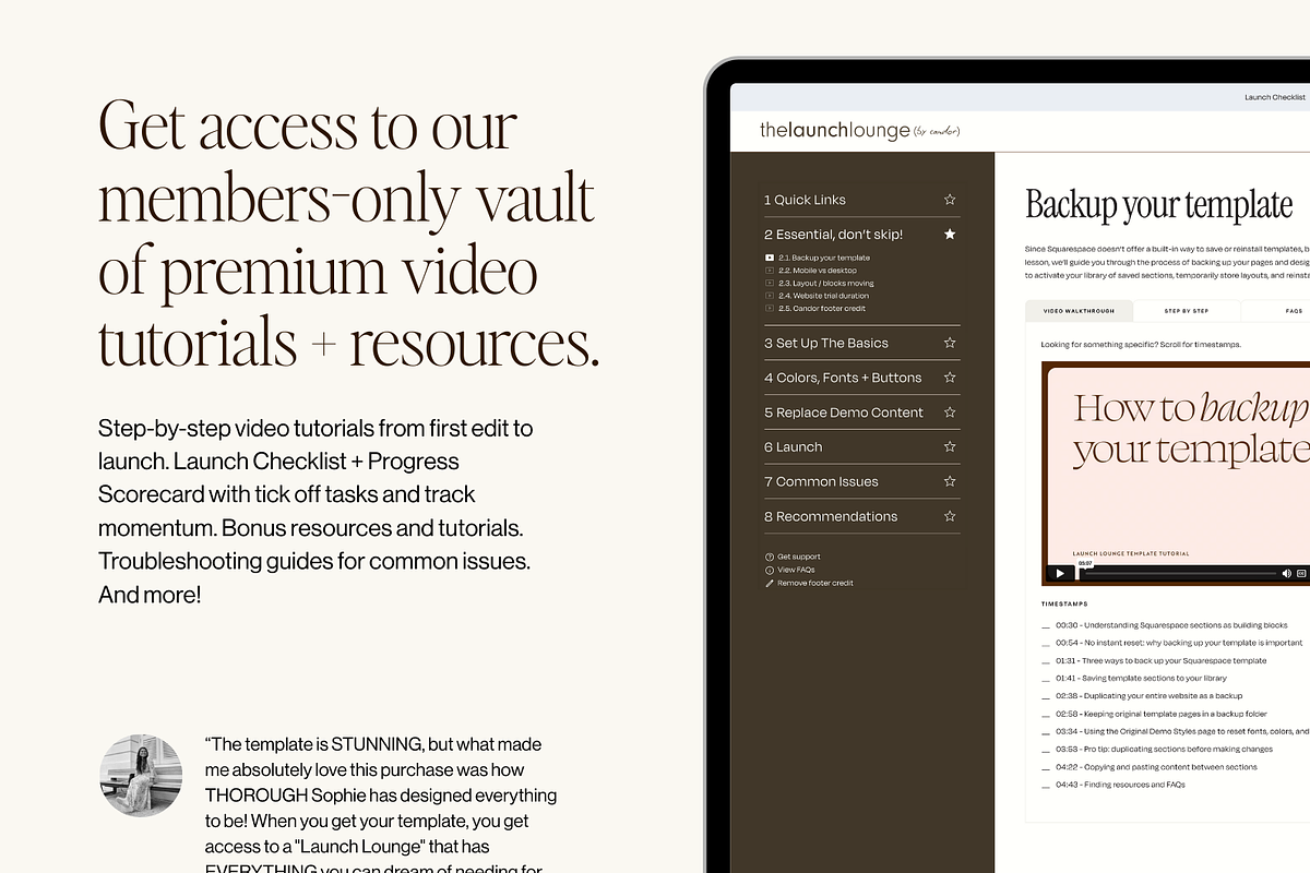 Squarespace Website Template Atelier, a Squarespace Template by Candor Templates (Photo 12 of 14)