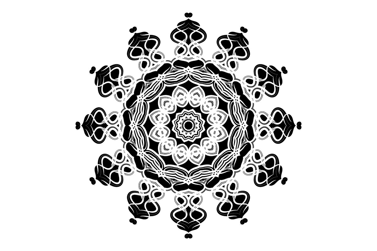 Handcrafted Mandala Design Pack, a Pattern Graphic by NJ Himel (Photo 17 of 30)