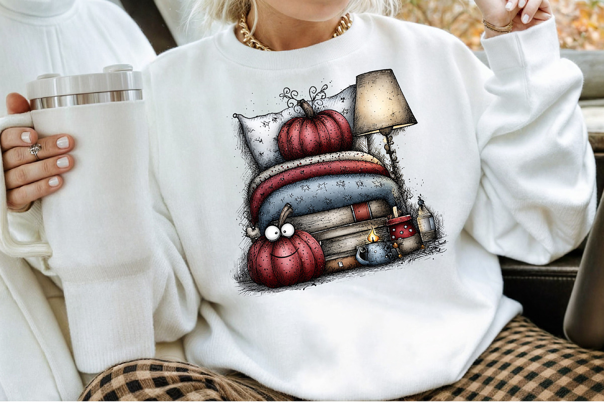 Watercolor Cozy Fall Clipart Bundle, an Illustration by Sublimation Artist (Photo 4 of 6)