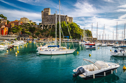 Sailing boats in the harbor, Italy