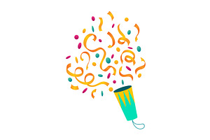 Party popper icon. Holiday, an Object Illustration by Things for designers