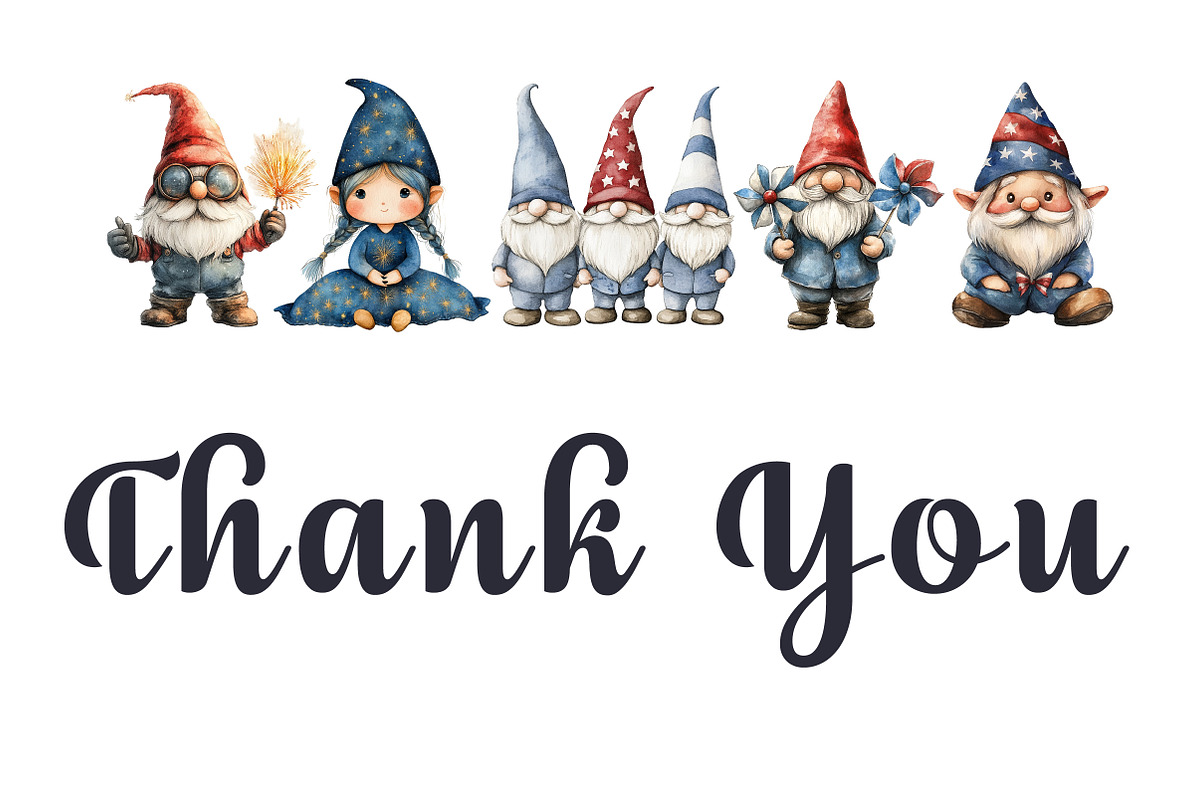 4th of July Gnomes Clipart Bundle, an Illustration by Pixels.Craft (Photo 5 of 5)
