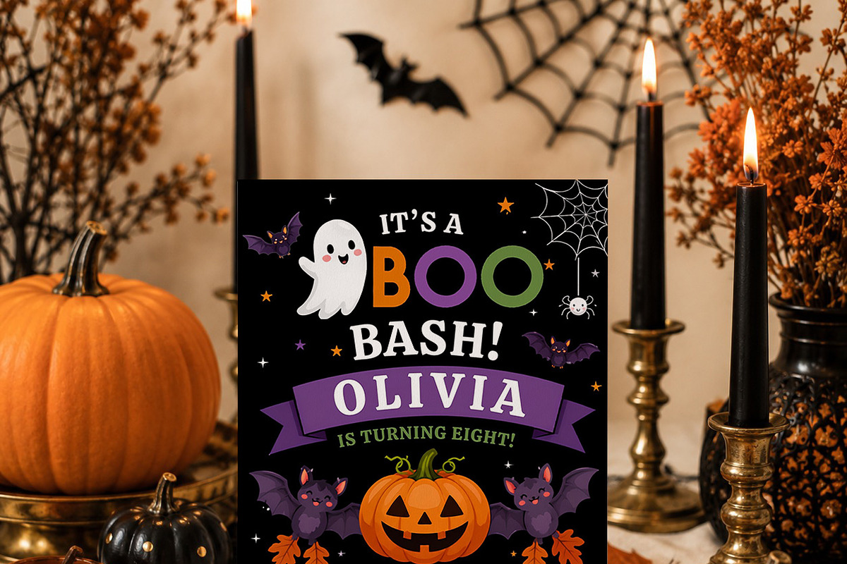 Cute Halloween Birthday Party Invite, an Invitation Template by Arslan (Photo 4 of 5)