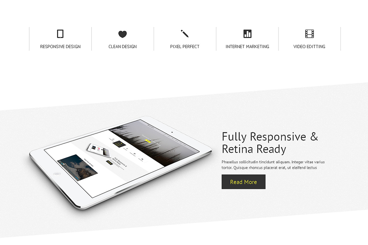 Melancholia Bootstrap  Template, a Bootstrap Template by IceTemplates (Photo 2 of 3)