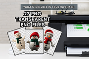 Winter Snowman Clipart Pack, an Object Graphic by LumiDigiPrints (Thumbnail 3 of 6)