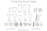 DRINKS BUNDLE Procreate Stamps, a Brush Add-On by Michelle Kirsch Creative (Thumbnail 11 of 18)