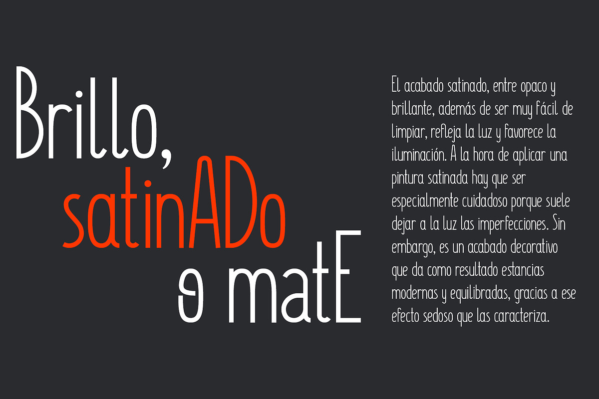 Satinado Sans Serif Font preview 7