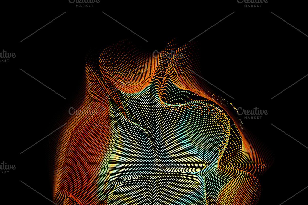 16 Abstract Glitched Spheres, an Object Graphic by GarryKillian (Photo 16 of 17)