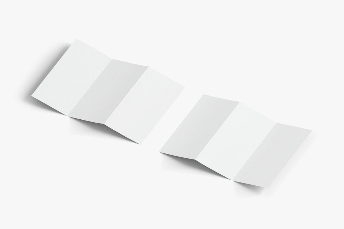 2 White Booklets Flyers 3DModel, an Object 3D Model by rebrandy (Photo 3 of 7)