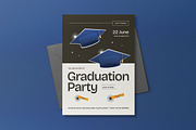 Green Graduation Party Invitation, an Invitation Template by graphicook (Thumbnail 3 of 3)