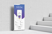 Mobile App Promotional Rollup Banner, a Stationery Template by graphix_shiv (Thumbnail 3 of 4)
