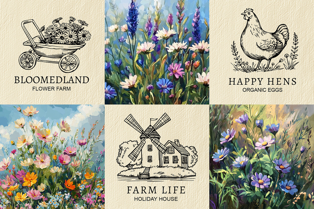 Farm life illustration set, an Object Graphic by NatalieArtShop (Photo 7 of 10)