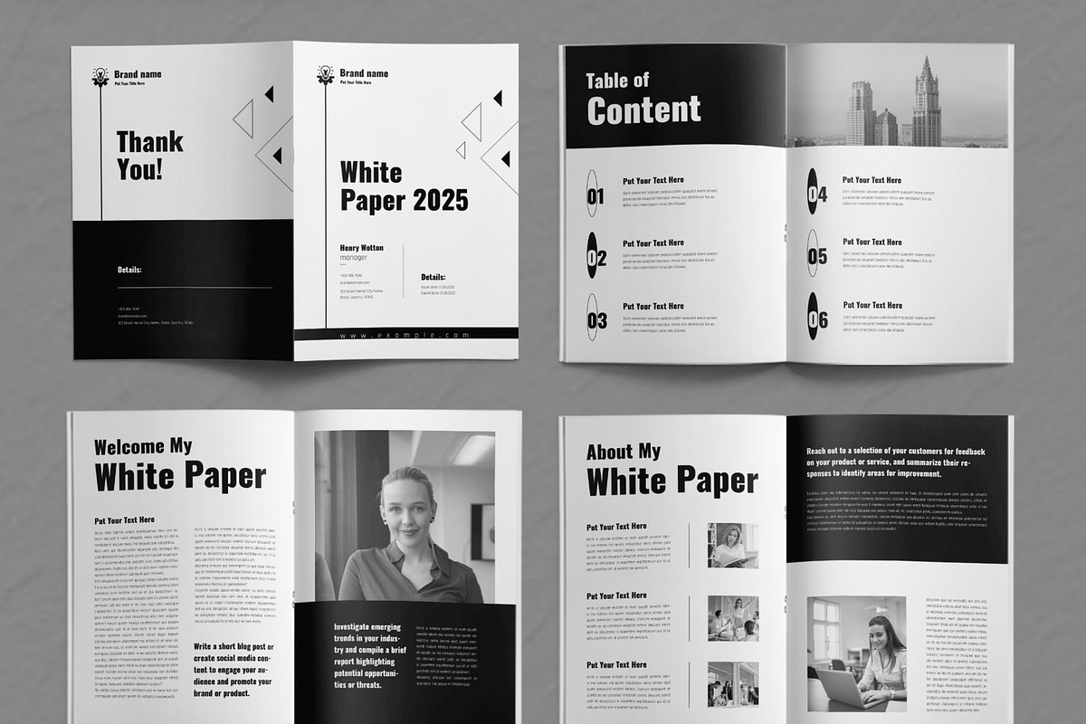 White Paper Layout, a Brochure Template by ContestDesign (Photo 2 of 3)
