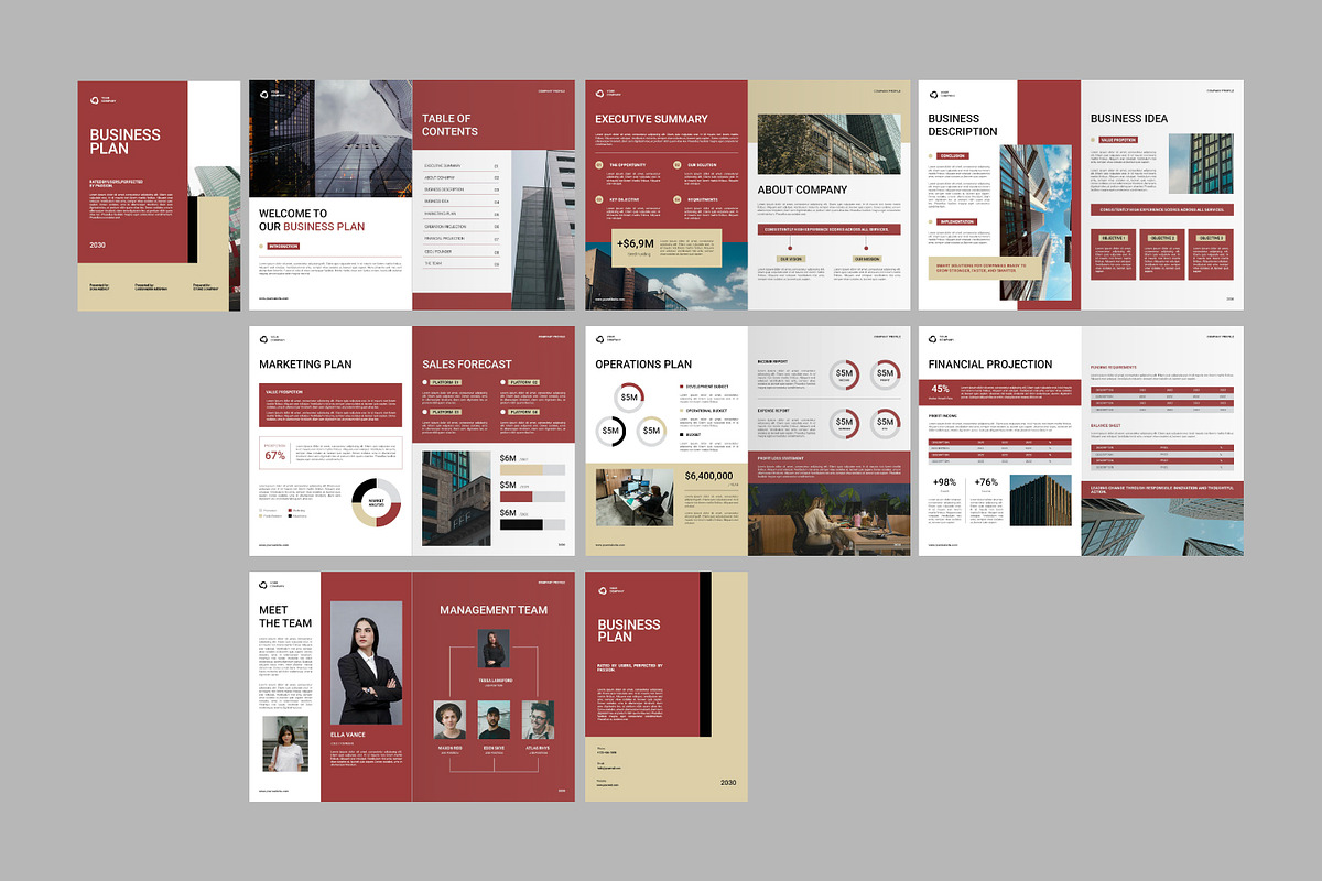 Business Plan Template, a Magazine Template by Haps Space (Photo 8 of 8)