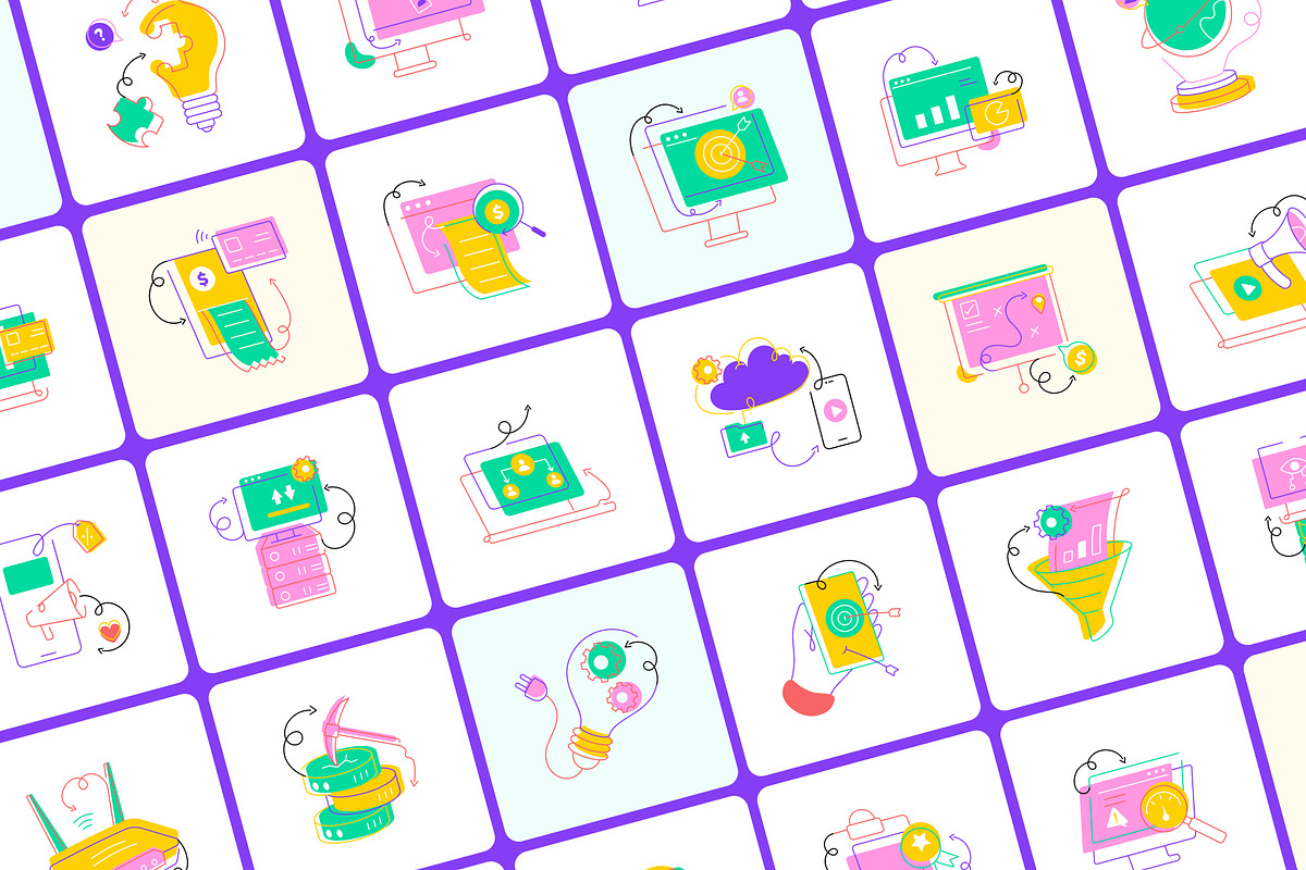 Digital Business Icons, an Outline Icon by Vectors Market (Photo 10 of 12)