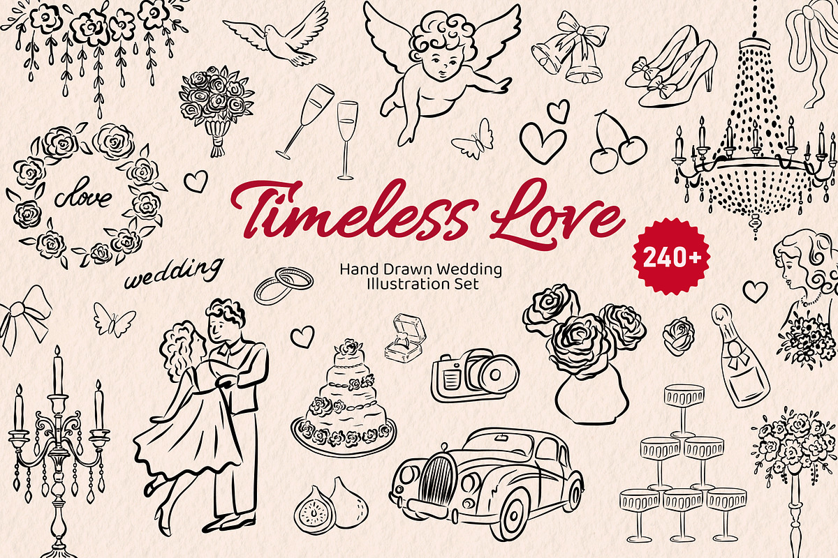 Timeless Love — Wedding Set, an Object Illustration by Idressart (Photo 1 of 17)