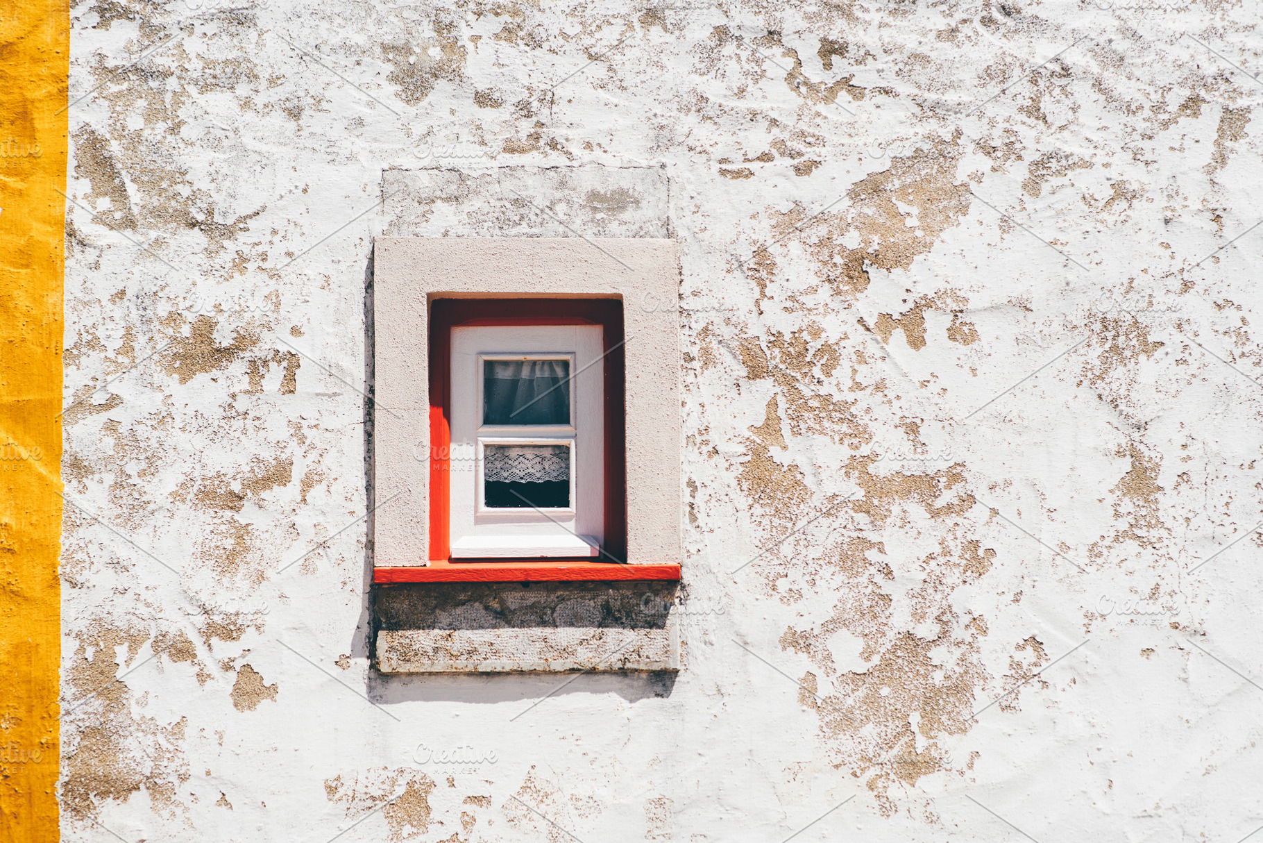 Rustic window on textured wall, a Wallpaper Photo by SkyNext