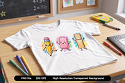 Back to School Cartoon Supplies PNG, an Education Illustration by zahidhossainalif (Thumbnail 3 of 4)