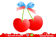Coquette 4th of July Png, Cherry Png, a Seasonal Illustration by K.JackArtwork (Thumbnail 1 of 6)