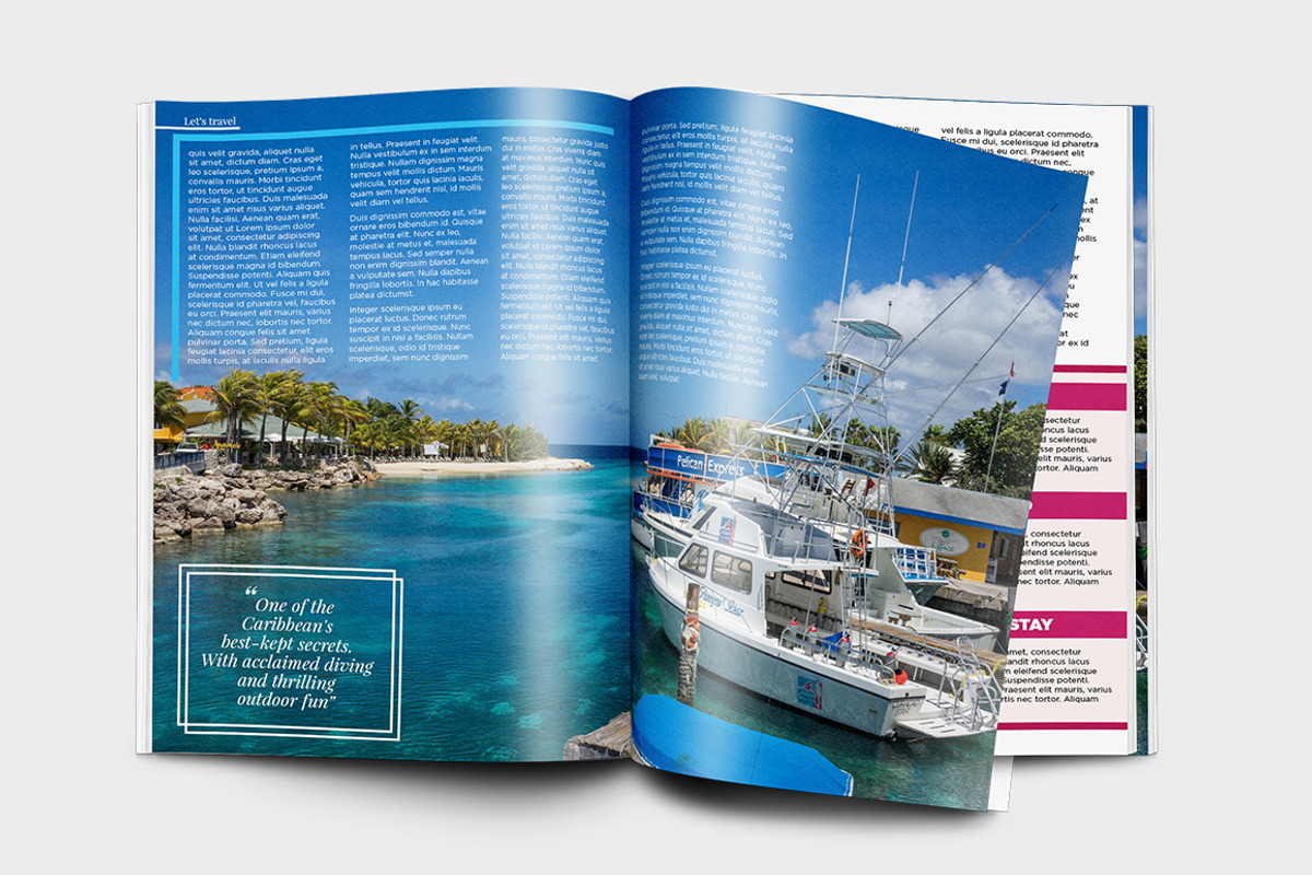 Indesign Travel Magazine Template, a Magazine Template by Red Cactus Creative (Photo 4 of 5)