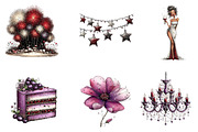 Luxury New Years Eve Clipart, an Illustration by CreationArt (Thumbnail 3 of 5)