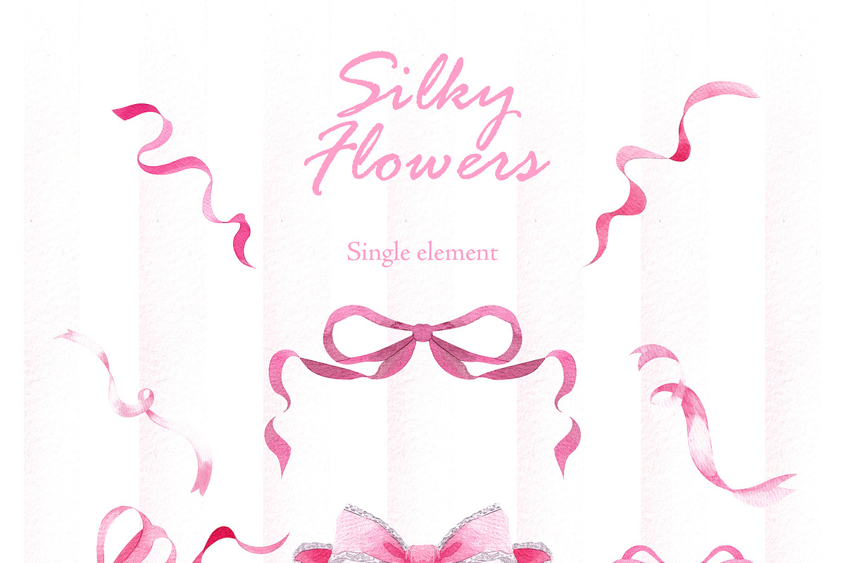 Silky Flowers. Watercolor graphic, an Object Graphic by ma_i_vi (Photo 8 of 11)
