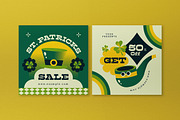 Green Cartoon St Patrick Sale Banner, an UI Kit Template by graphicook (Thumbnail 2 of 5)