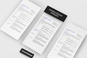 Printable Resume Template, Resume, a Resume Template by BrushstrokeArtGB (Thumbnail 4 of 5)