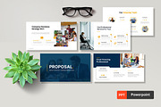 Project Proposal Powerpoint Template, a Presentation Template by BumbleGraph Studio (Thumbnail 1 of 5)