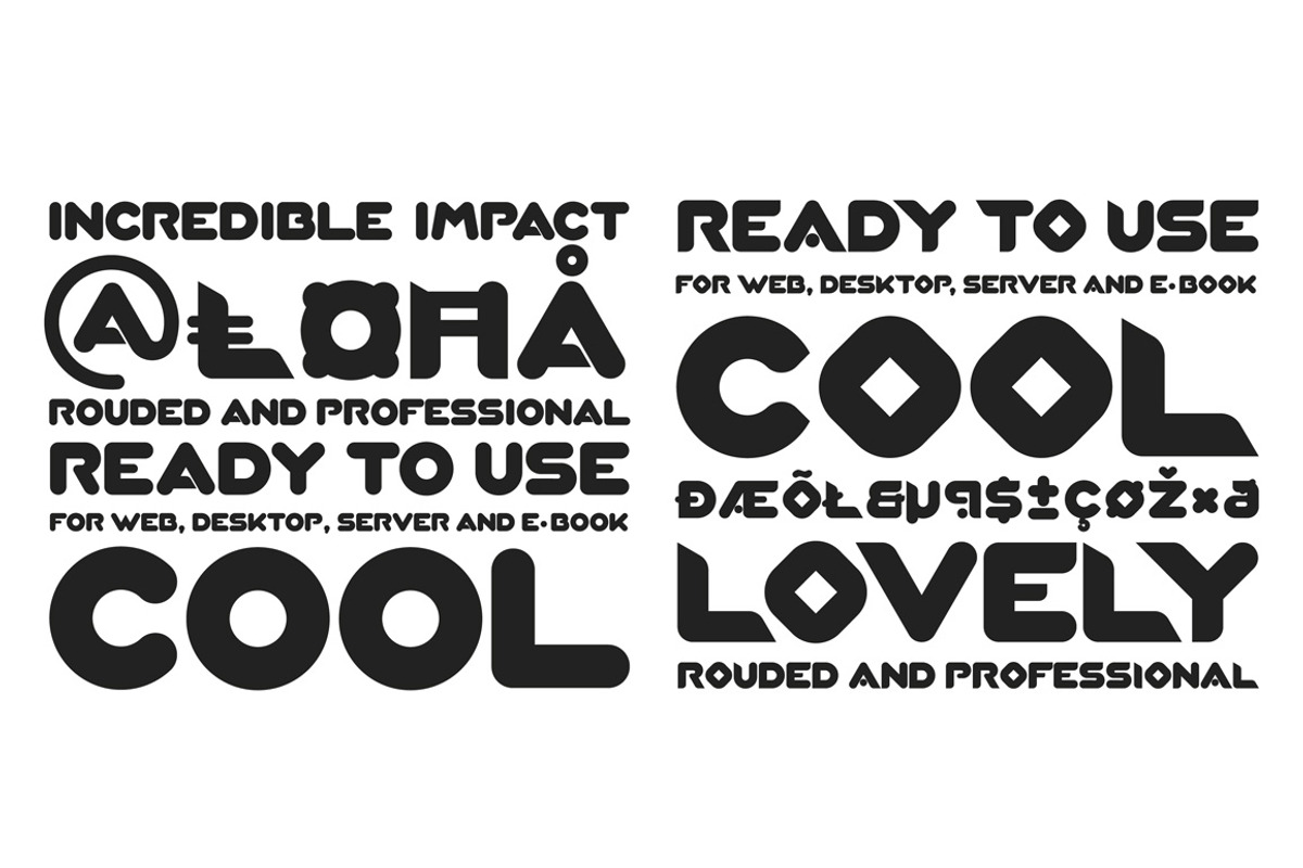 XOVA Layered Font Family, a Sans Serif Font by CRR | NTN (Photo 9 of 9)
