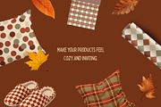 Retro Autumn Seamless Patterns, a Pattern Graphic by Checks & Dots (Thumbnail 10 of 10)